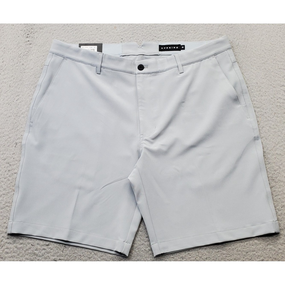 Dunning Golf Shorts Mens 38 Gray Player Fit Woven Performance Stretch D7S22H623